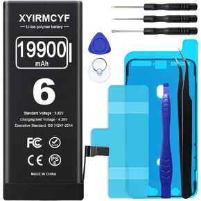 بطارية سعة 15500 مللي أمبير في الساعة متوافقة مع iPhone 7 Plus ، 0 دورة بديل بليمر بليمر للدورة لـ iPhone 7 Plus ، مع مجموعة أدوات الإصلاح المهنية in Kuwait