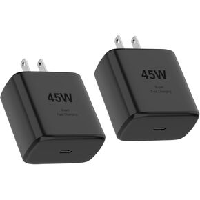 45W USB C Super Fast Charger PD3.0 مع سلك كبل شحن من النوع C 6ft لـ Samsung Galaxy S25 Ultra/S25/S25+/S24/S24+/S24ULTRA/S23+/S23 ULTRA/S22 ULTRA GALAXY TACR PPS [2 PACK] in Kuwait