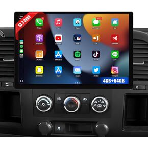 ستيريو راديو السيارة لشيفروليه تشيفي سيلفرادو GMC سييرا يوكون بويك جيب 2007-2012 مع Carplay اللاسلكي Android Auto ، شاشة تعمل باللمس 10.1 بوصة لدعم الراديو في الضواحي Bluetooth ، WiFi ، GPS ، SWC in Kuwait