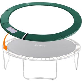 Exacme Trampoline Pad Replacement 16 15 14 13 12 10 8 Foot, Waterproof Safety Spring Cover Round Frame Pad, No Hole for Pole in Kuwait