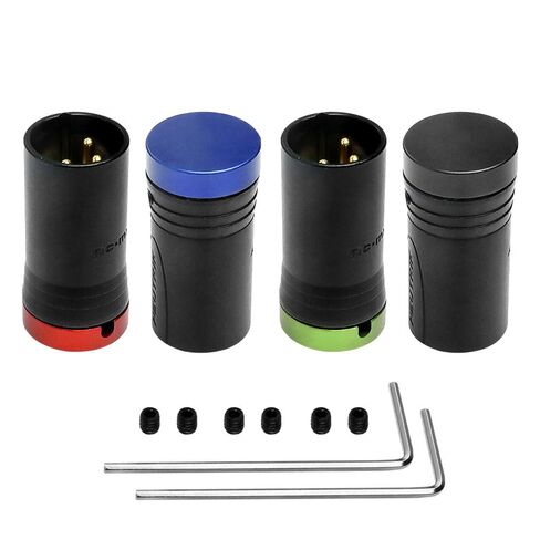 Uonecn Low-Profile XLR 3Pin Female Connector, Low Profile XLR Connectors XLR Ends for Audio Devices, Red, Package Includes Spanner in Saudi Arabia