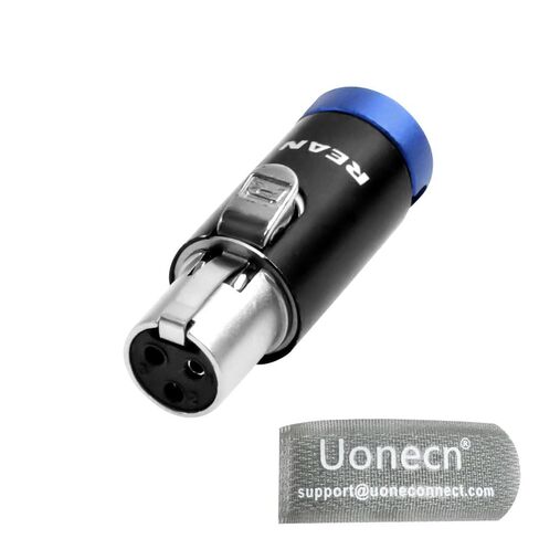 Uonecn Low-Profile XLR 3Pin Female Connector, Low Profile XLR Connectors XLR Ends for Audio Devices, Red, Package Includes Spanner in Saudi Arabia