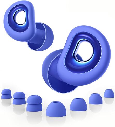 سدادات أذن للنوم قابلة للتعديل لحماية السمع متعددة الأوضاع للنوم والسفر والحفلات الموسيقية والعمل وحساسية الضوضاء، سدادات أذن من السيليكون قابلة لإعادة الاستخدام مع ملاءمة قابلة للتخصيص وإكسسوارات إضافية in Kuwait