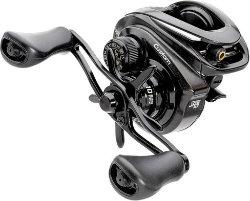 Lew’s Custom Baitcast Fishing Reel, 9+1 Bearings, Aluminum Frame and Sideplates, ParaMag RX Brake, Carbon Fiber Drag, Speed Gears, Black/Silver in Saudi Arabia