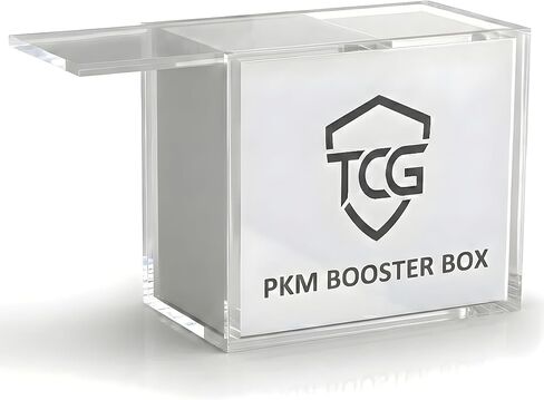 Acrylic Display Case for Booster Box with Magnetic Sliding Lid 5mm + 8mm Clear Protective Showcase (3 Pack) in Saudi Arabia