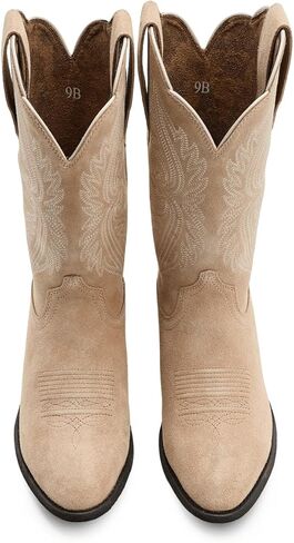 ARIAT BMVY9 Womens Heritage R Toe StretchFit Western Boot Black Deertan 9 in Saudi Arabia