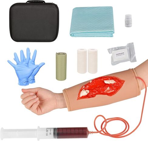 مدرب تعبئة الجروح المفتوحة، نموذج تدريب على تضميد الجروح، مجموعة تدريب إيقاف النزيف لتعليم ميدكال، ثالث in Kuwait