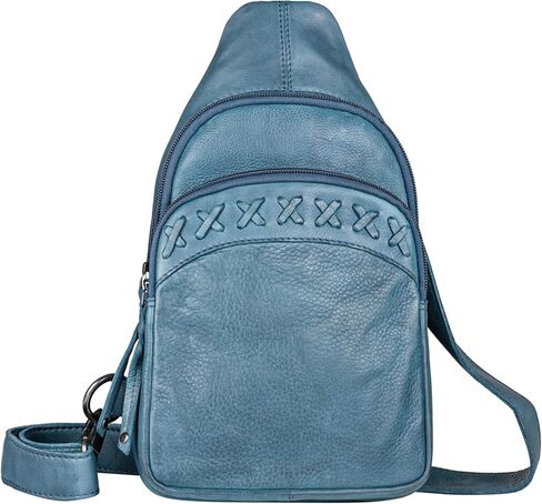 Taylor Leather Unisex Tactical Gun Holster Sling Backpack - Medium Frame Handgun -Two concealment pockets with Locking Zippers and Universal Holster (Black) - 7" L x 12" H x 3.5 D in Kuwait