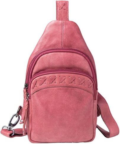 Taylor Leather Unisex Tactical Gun Holster Sling Backpack - Medium Frame Handgun -Two concealment pockets with Locking Zippers and Universal Holster (Black) - 7" L x 12" H x 3.5 D in Kuwait