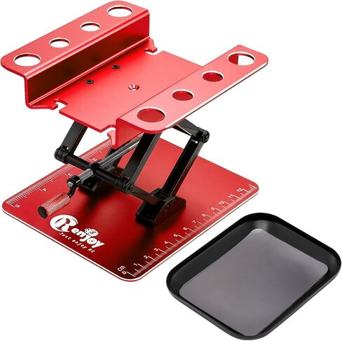 RC Car Work Stand Stand Aluminium Workstation Lift Lower with Traxxas TRX4 AXIAL ARDCAT LOSI 1/8 1/10 1/12 1/14 1/16 1/18 1/24 RC CAR TOOL SET (RED) in Kuwait