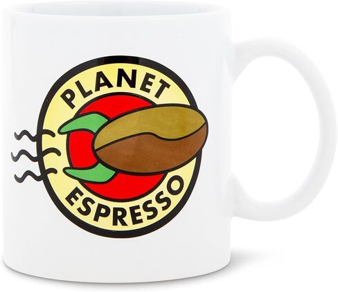 Silver Buffalo Futurama Planet Express Crew Ceramic Camper Mug | Large Coffee Cup For Tea, Cocoa, Beverages | Holds 20 Ounces in Saudi Arabia