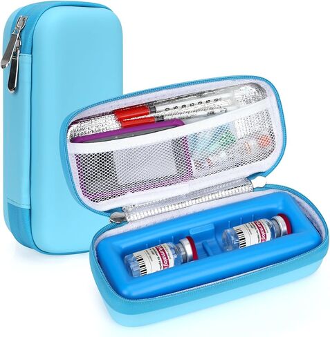 Ice Pack for Insulin Cooler Travel Case TSA Approved - Gel Ice Pack for Travel Medicine Organizer, Small Ice Packs for Diabetic Travel Case and Refrigerated Medicine Travel Case (2 Pack) in Saudi Arabia