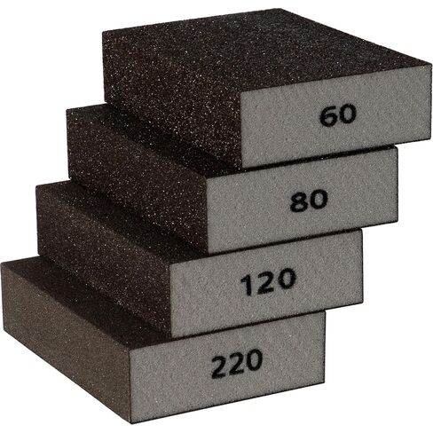 Furniture Clinic Pack of 10 Sandpaper Sheets for Wood, Walls, Metal and Furniture - for Hand, Sanding Block or Sander Use - 2 x Coarse, 4 x Medium, 4 x Fine Grades (P40, P80, P120, P240) in Kuwait