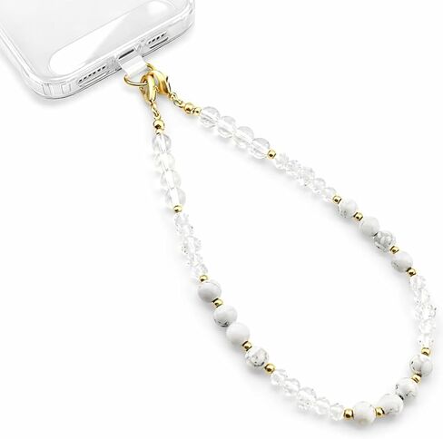 Natural Stones Cute Phone Charm Detachable Phone Strap Hook Hands-Free Phone Wrist Strap Cell Phone Lanyard for Women - Iphone Accessories Keychain in Kuwait