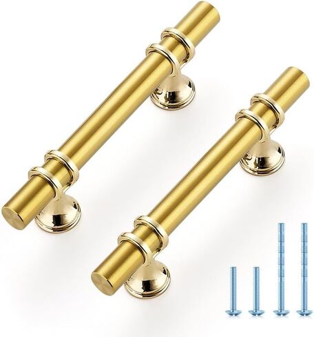 أجهزة الغربان 15 حزمة 8-13/16 بوصة من النيكل والذهب الخزانة السحب مقابض المطبخ خزانة خزانة مقابض درج الفرسان سحب 6-1/4 بوصة سم مكعب in Kuwait