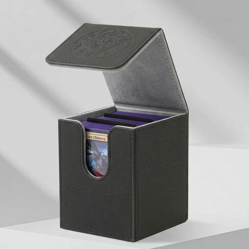 صندوق MTG Deck Box لعرض القائد بسعة كبيرة يناسب 160 بطاقة ذات أكمام مزدوجة، مساحة تخزين مبتكرة للنرد لهواة الجمع المتحمسين واللاعبين العاديين in Kuwait