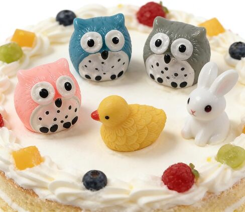 EMiEN 31 Pieces Mini Animals Miniature Ornament Kits,Tiny Figurines,Fairy Garden Animals for Fairy Garden,Dollhouse,Plant Pots,Bonsai Craft Decor in Kuwait