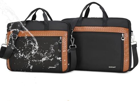 Slim Laptop Bag 15.6/17.3 Inch Laptop Briefcase for Women, Elegant Waterproof Shoulder Bags, Computer Messenger Bag in Kuwait