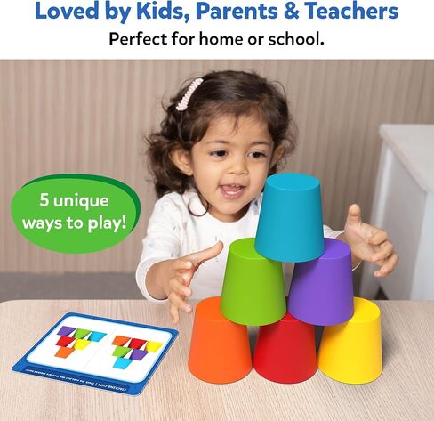 Skillmatics Silicone Rainbow Sorting Game - Learning & Educational Toy, Sorting, Counting & Sequencing Skills, Gift for Toddlers & Preschoolers Ages 3, 4, 5, 6 in Kuwait