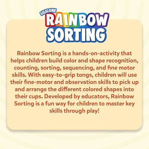 Skillmatics Silicone Rainbow Sorting Game - Learning & Educational Toy, Sorting, Counting & Sequencing Skills, Gift for Toddlers & Preschoolers Ages 3, 4, 5, 6 in Kuwait