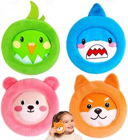 NEWGO Kids Ice Pack for Boo Boos, 4 Pack Hot Cold Packs with Cute Plush Sleeves, Toddler Ice Pack for Kids Injuries, Headache, Wisdom Teeth, Pain Relief in Kuwait