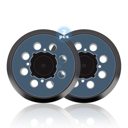 2pcs - 5 بوصة 8 ثقب الخطاف وحلقة استبدال وسادة الصنفرة المدارية ل Dewalt Makita DW420 ، DW421 ، DW423 ، DW426 ، D26451 ، D26453 ، D26451/K ، BO5030K ، BO5031K ، BO5041K ORBITAL SALDER in Kuwait