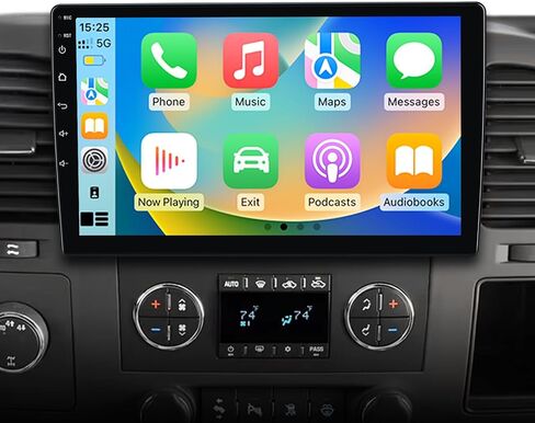 راديو سيارة لـ Chevy Silverado 2007-2013 GMC Sierra Yukon Android 13 Reprade Stereo مع Carplay Android Auto in Kuwait