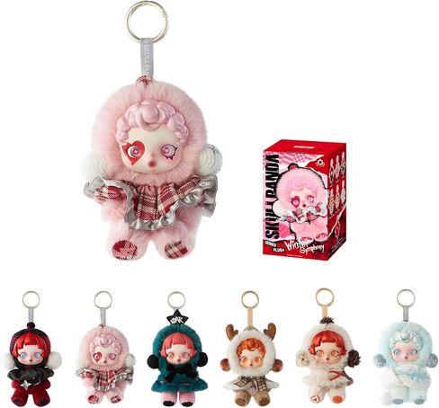 Pop Mart Skullpanda Winter Symphony Series Plush ، 6pcs Blind Box Focours ، Figures Tlash Design Action Decorations To Molections Decorations Home Home ، Home Wide Home ، Clust Set in Kuwait