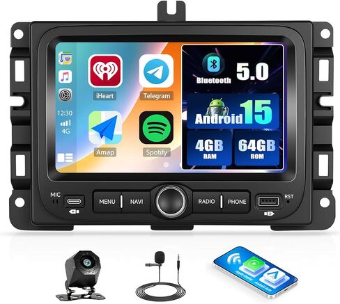 Sixtop [2+64g] Android Car Stereo لجيب Grand Cherokee 2004-2007 استبدال Radio Carplay Android Auto Mirror Link 30 turn in Kuwait