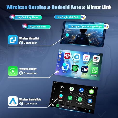 Sixtop [2+64g] Android Car Stereo لجيب Grand Cherokee 2004-2007 استبدال Radio Carplay Android Auto Mirror Link 30 turn in Kuwait