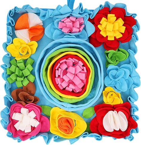 AMIR Snuffle Mat for Dogs, 19.7-inch Dog Snuffle Mat, Interactive Feeding Puzzle Toy, Promotes Natural Foraging and Slow Eating Sniff Mat, Aids Stress Relief and Training in Kuwait