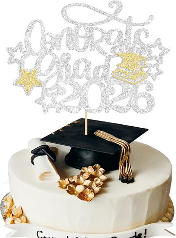 Gyufise 24PCS PROM 2025 Cupcake Toppers 2025 Graduation Cupcake اختيارات تهانينا من فئة 2025 كعكات التخرج ديكورات كعكة التخرج in Saudi Arabia