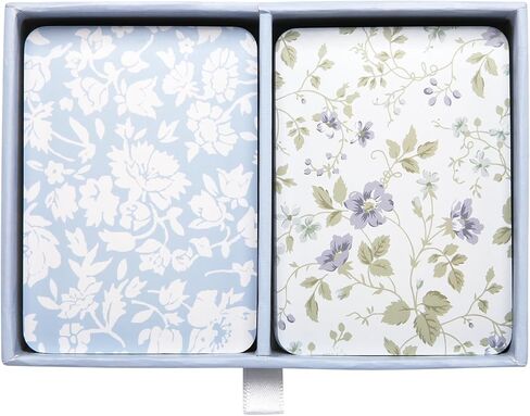 Laura Ashley Heirloom Cottage Play Cards-مجموعة من طوابق البطاقة القياسية في صندوق التخزين الأنيق-بطاقات البوكر والجسر المستوحاة in Kuwait