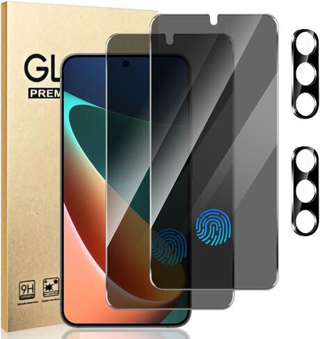 (2+2 Pack) for Google Pixel 9 Pro XL Privacy Screen Protector and Camera Lens Protector 6.8 Inch,Fingerprint Unlock, Anti Spy, 9H Hardness, Scratch Resistant,Easy Installation,High Sensitivity Touch in Saudi Arabia