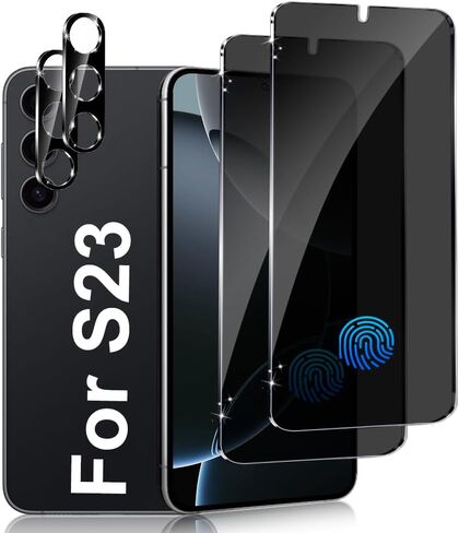 (2+2 Pack) for Google Pixel 9 Pro XL Privacy Screen Protector and Camera Lens Protector 6.8 Inch,Fingerprint Unlock, Anti Spy, 9H Hardness, Scratch Resistant,Easy Installation,High Sensitivity Touch in Saudi Arabia