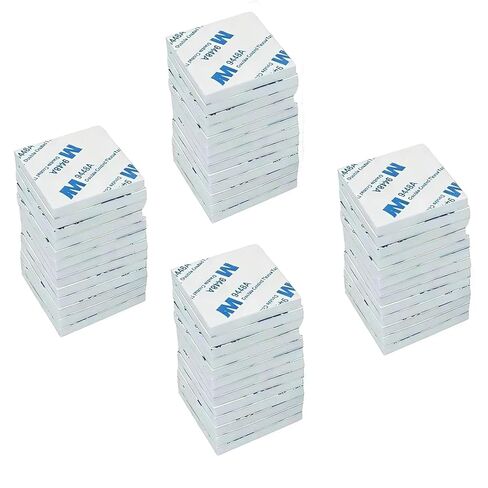200 PCS 3m Double Sided Foam Tape Square Strong Pad 27 x 27mm Heavy Duty Mounting Adhesive Pad Tap Suitable for Walls，Small Mirrors and Door in Kuwait