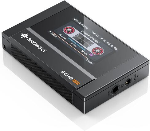 SnowSky/FiiO Echo MINI HiFi Bluetooth MP3 Player, 15Hours Playback, Independent Volume Control with 3.5mm/4.4mm Headphones Outputs (Black) in Kuwait