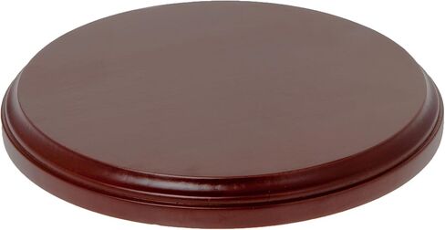 قاعدة عرض خشبية مستديرة من Plymor Fruitwood، مقاس 6.5 بوصة عرض × 6.5 بوصة عمق × 0.75 بوصة ارتفاع (قطر العرض 6 بوصة) in Saudi Arabia