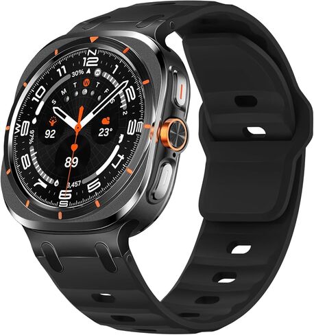 6-Pack Marine Sport Band Compatible with Galaxy Watch Ultra Bands 47mm (2024), Samsung Watch 7 Ultra Bands for Men Women, Breathable Ocean Silicone Strap No Gap Design in Kuwait