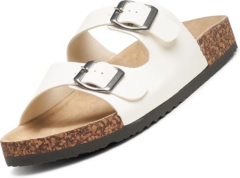 Alpine Swiss Womens Casual Double Strap Slide Sandals in Kuwait