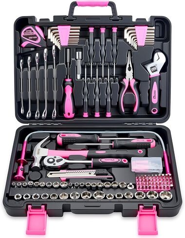 159 Piece Tool Set, General Household Hand Kit, Basic Tool Kit for Home Auto Repair, Plastic Toolbox Storage Case in Saudi Arabia