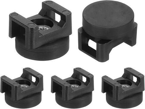 Dmiotech 5pcs Magnetic Zip Tie Mount ، 22 مم ديا مقطوعات الكبلات المغناطيسية متعددة الأغراض حاملي المنظمات منظمات السرج قاعدة إدارة نوع سلك قناة أنابيب الأسلاك ، الأسود in Kuwait