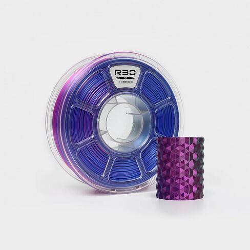 خيوط R3D حرير PLA ثلاثية الألوان، خيوط طابعة ثلاثية الأبعاد ذات بثق مشترك 1.75 مم، 30-370 مم/ثانية عالية السرعة PLA، دقة الأبعاد +/- 0.02 مم، بكرة بلاستيكية 1 كجم (حرير ذهبي-أخضر-أسود) in Kuwait