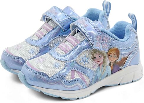 Disney Frozen Anna & Elsa Blue Girl's Lighted Athletic Sneaker (Toddler/Little Kid) in Saudi Arabia