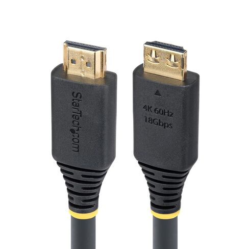 StarTech.com 10ft (3m) High Speed HDMI Cable with Gripping Connectors, 4K 60Hz/1440p 144Hz, 18Gbps, UHD HDMI 2.0 Cord, TPE Jacket in Saudi Arabia