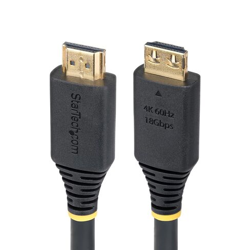 StarTech.com 10ft (3m) High Speed HDMI Cable with Gripping Connectors, 4K 60Hz/1440p 144Hz, 18Gbps, UHD HDMI 2.0 Cord, TPE Jacket in Saudi Arabia