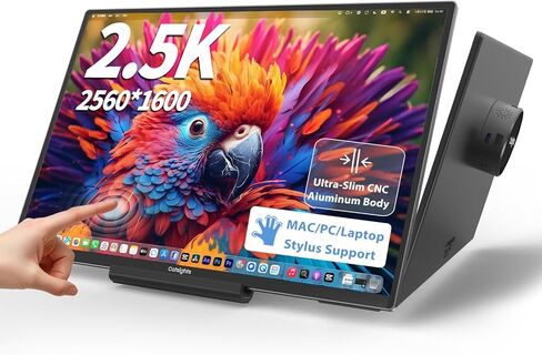 WINGCOOL 7 Inch Mini Touchscreen Monitor Tiny Industrial Grade Small Portable Display, 1024×600,Responsive And Smooth Touch,Built-In Buzzer Compatible With Mac Os/Desktop Pc Windows10/11/Android/Linux in Kuwait