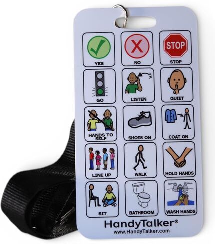 بطاقة الاتصال المدرسية HandyTalker® ، بطاقة AAC منخفضة التقنية. in Kuwait