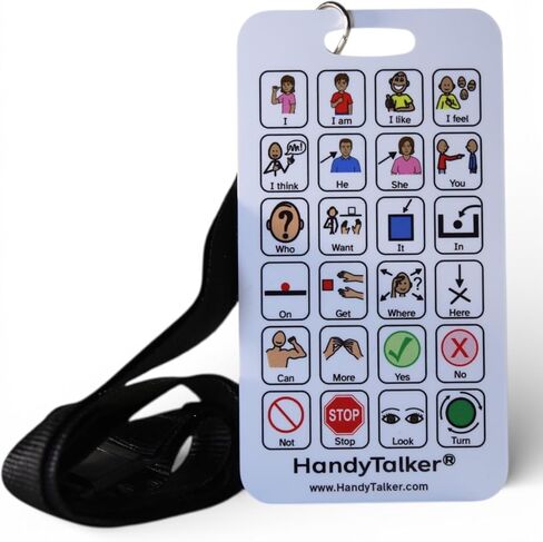 HandyTalker® School Communication Card, Low Tech AAC Card. in Kuwait