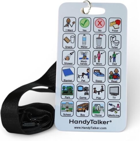 بطاقة الاتصال المدرسية HandyTalker® ، بطاقة AAC منخفضة التقنية. in Kuwait